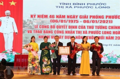 Thị xã Phước Long hoàn thành xây dựng nông thôn mới