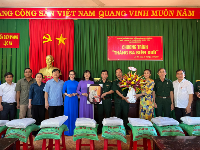 Ban Chỉ đạo Vận động Quần chúng Liên ngành và Khối Thi đua số 2  huyện Lộc Ninh với Chương trình “Tháng Ba biên giới”