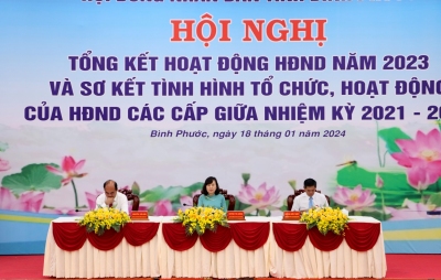 Thường trực HĐNĐ tỉnh điều hành hội nghị