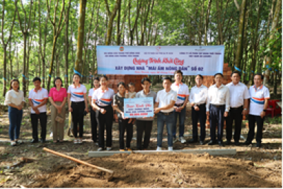 Hội Nông Dân thành phố Đồng Xoài khởi công xây dựng nhà “Mái ấm nông dân”