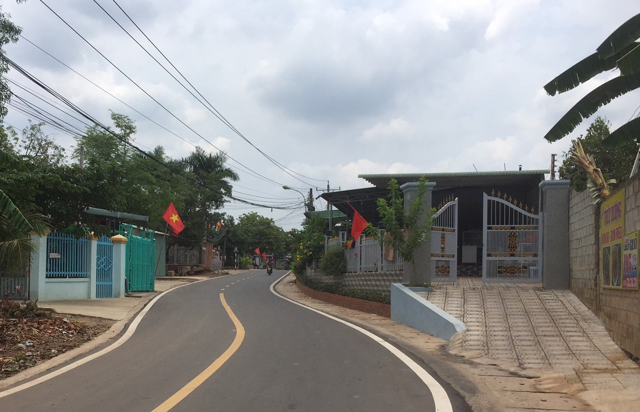 Tuyến đường thuộc Khu phố 3, phường Tân Đồng, được hoàn thành vào dịp tết Canh tý 2020.