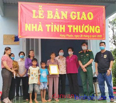 Chi hội Thiện Nhân –TPHCM tặng nhà tình thương cho hộ nghèo Thạch Đình Phú