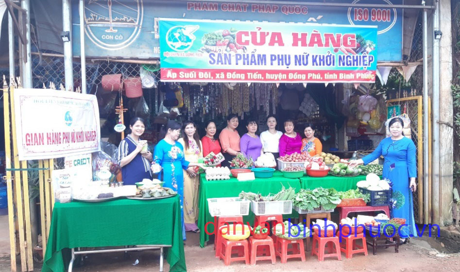 Một cửa hàng sản phẩm phụ nữ khởi nghiệp tại huyện Đồng Phú