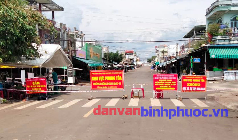 Thị xã Bình Long mở rộng thêm khu vực áp dụng giãn cách toàn xã hội  theo Chỉ thị 16/CT-TTg tại phường An Lộc