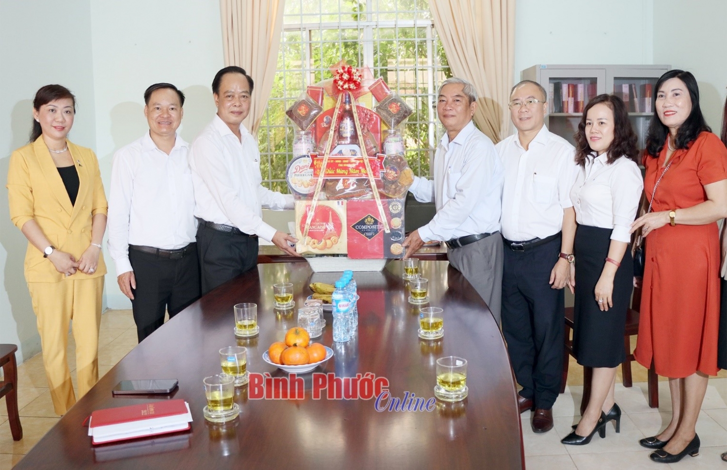 Đoàn công tác của Tỉnh ủy Bình Phước chúc tết cơ quan Hội Nhà báo tỉnh Bình Phước